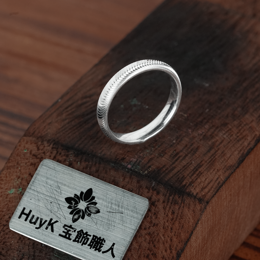 キャッツアイリング3.8ミリ- S925ー N401099