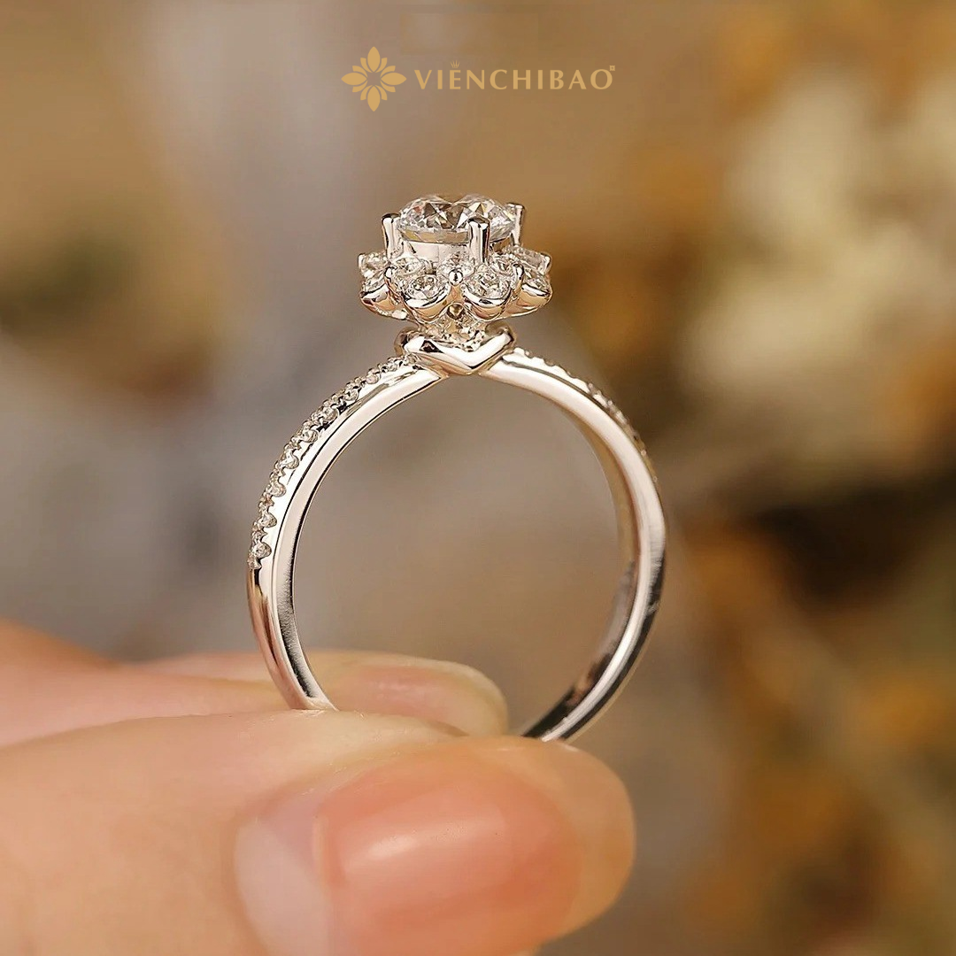 モアサナイトダイヤモンド フラワ - s925 - N000968