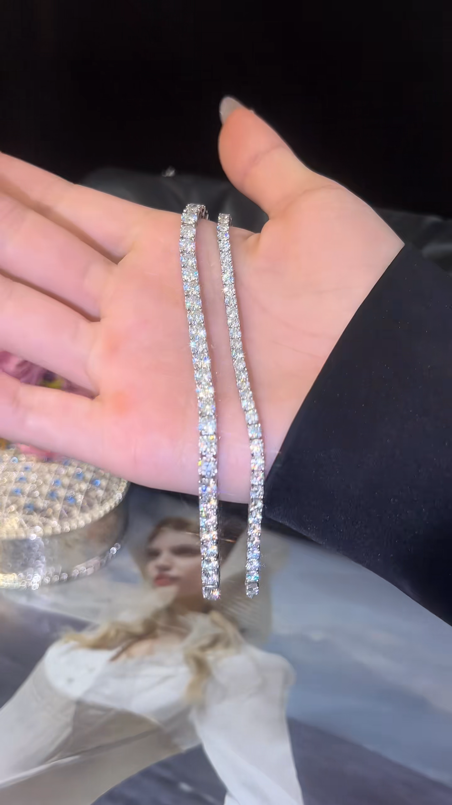 テニスブレスレット - モアサナイト - L100944