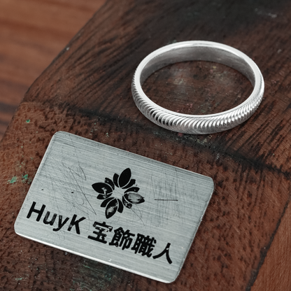 キャッツアイリング3.8ミリ- S925ー N401099