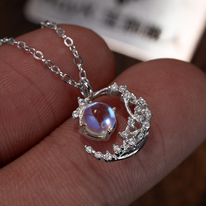 ムーンストーンネックレス - S925 - D400413