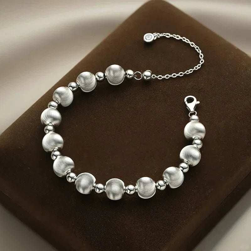 キャッツアイビーズブレスレット - アゲート -  L001274