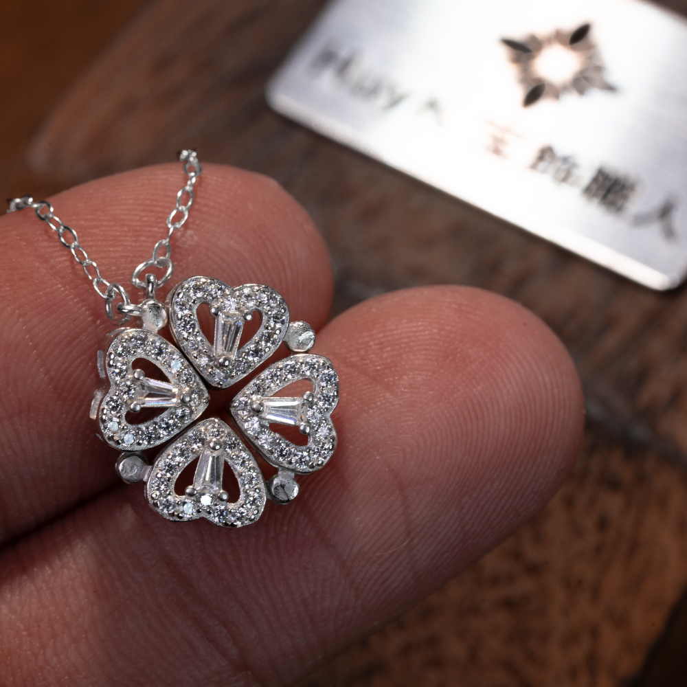 2WAYクローバーネックレス - S925 - MD64