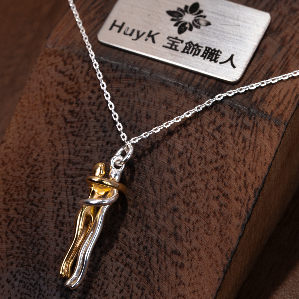 カップルネックレス - S925シルバ - D000984