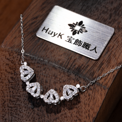 2WAYクローバーネックレス - S925 - MD64