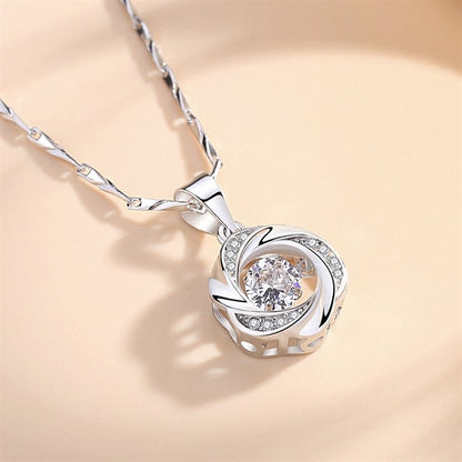 ツイストペンダントネックレス - s925 - D401042