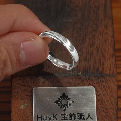 キャッツアイリング3.8ミリ- S925ー N401099