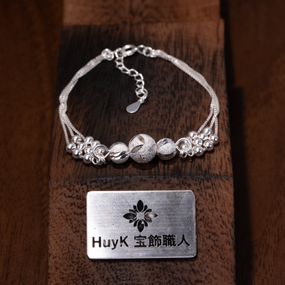 ビーズボールブレスレット - S925 - L000963