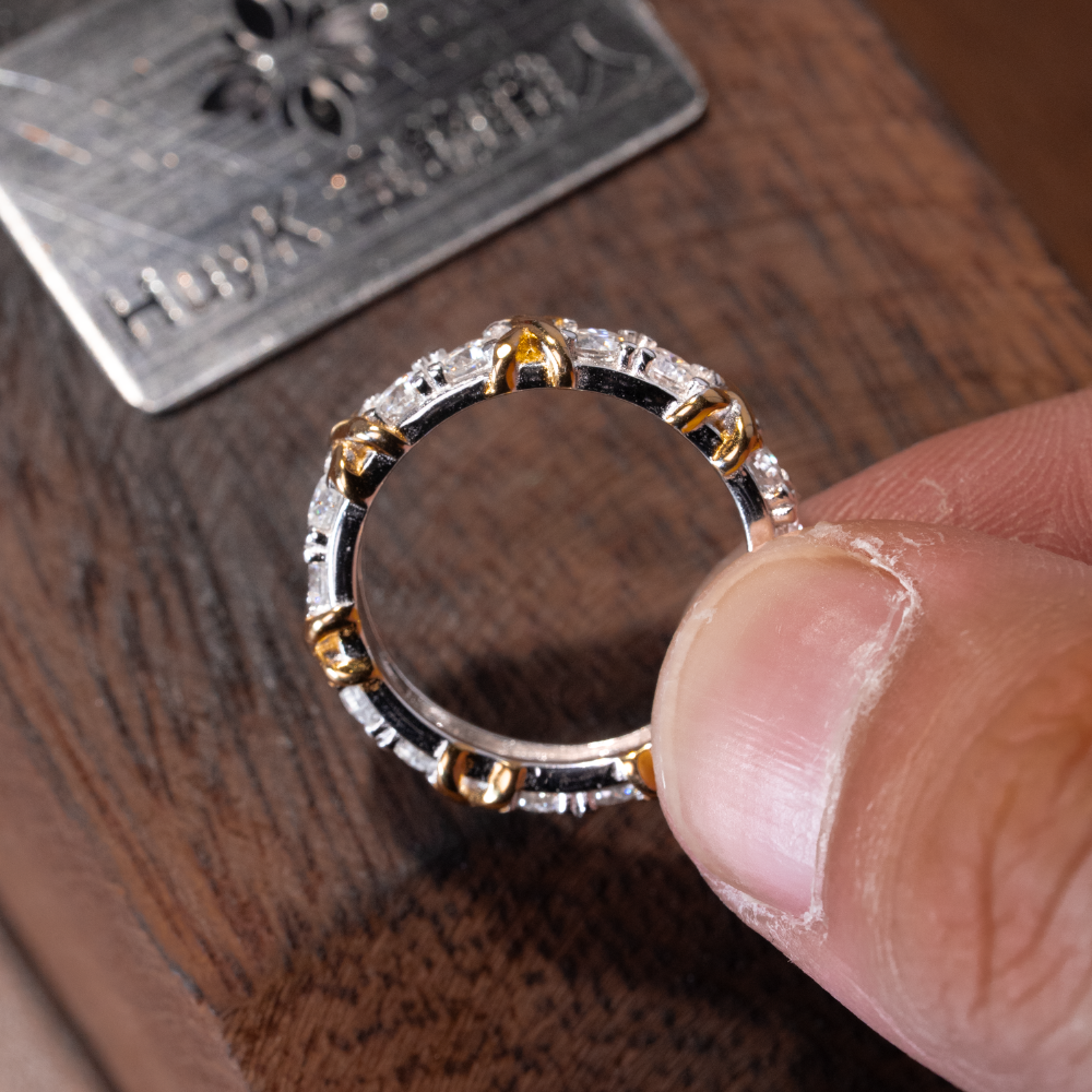 XOモアサナイト付きエターナルラブリング - S925 -N102221