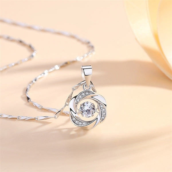 ツイストペンダントネックレス - s925 - D401042