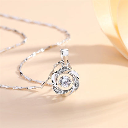 ツイストペンダントネックレス - s925 - D401042