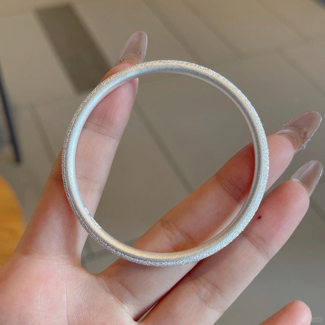 マットシルバーのブレスレット - s999 - L000108